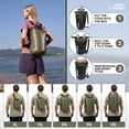 thumbnail image 4 of MARCHWAY Mochila flotante impermeable con bolsa seca de 5 L/10 L/20 L/30 L/40 L con tapa enrollable que mantiene el equipo seco para kayak, rafting, canotaje, natación, camping, senderismo, pesca en l, 4 of 8