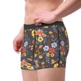 thumbnail image 3 of Wukai Colorful Flowers with Butterfly Print Men’s Underwear Breathable Boxer Briefs,&nbsp;Moisture Wicking & Breathable-X-Large, 3 of 7