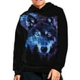 thumbnail image 2 of DISNIMO Galaxy Wolf Hoodie for Kids 8-10 Boys Hoodies Pullover Graphic Sweatshirts Girls Streetwear Hoodies with Pockets for Girls Hoodie Soft Fall Hoodie Boys Casual Hoodie, 2 of 7