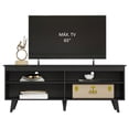 thumbnail image 2 of Mueble para TV Madesa Udine + Estante Librero Negro hasta 65 pulgadas, 2 of 7