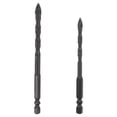 thumbnail image 3 of HAKIDZEL ceramic tile drill bits 2pcs Alloy Black for Ceramic Tiles DIY Projects, 3 of 7