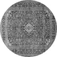 thumbnail image 1 of Ahgly Company Indoor Round Medallion Gray Traditional Area Rugs, 3' Round, 1 of 1