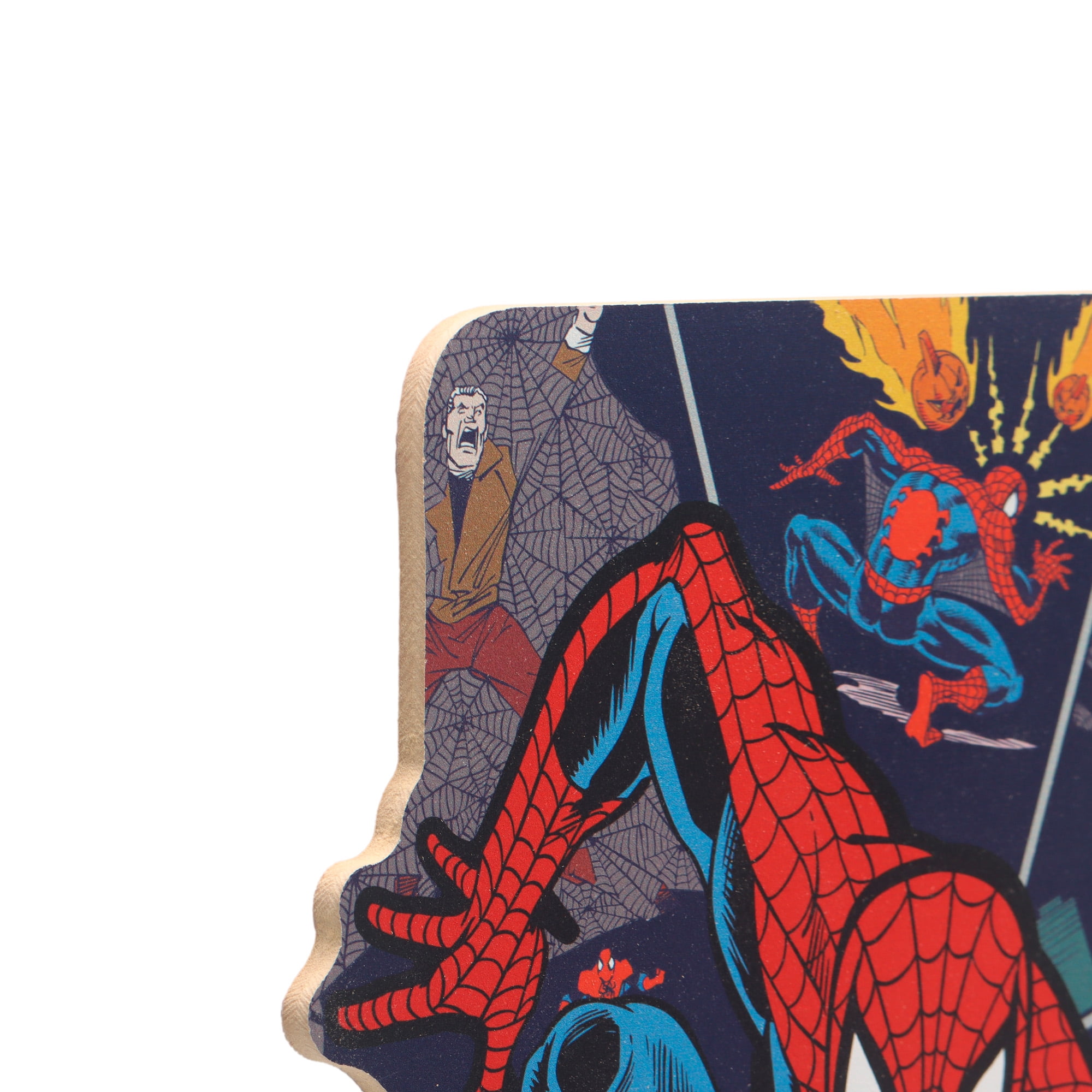 Spiderman Jump Wood Wall Art