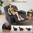 thumbnail image 4 of Korser Oversized Swivel Rocker Recliner Chair with Massage and Heating for Living Room,Grey, 4 of 9