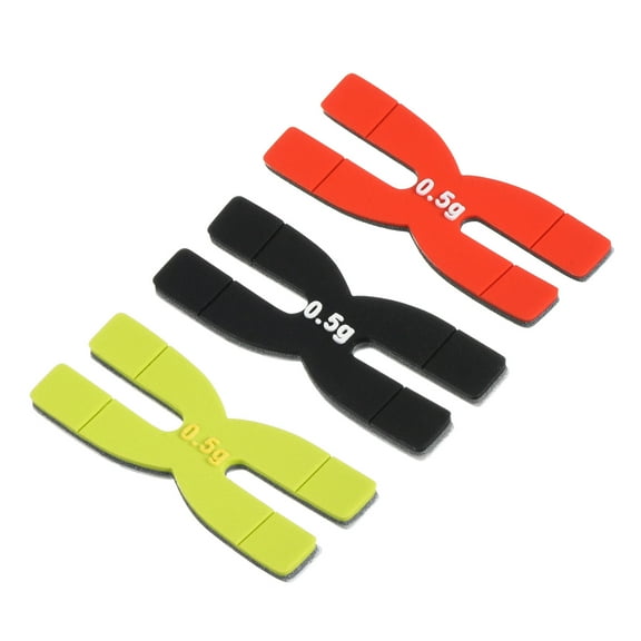 Uxcell 0.5g Silicone Badminton Racket Racquet Weight Balance Strips Tapes, 3 Colors 6 Pack