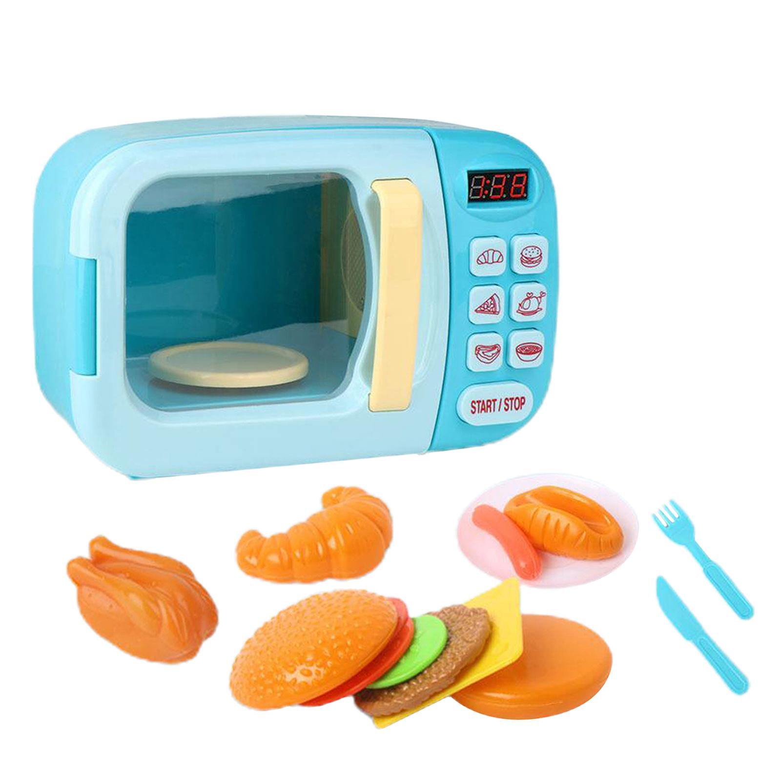 Cute Mini Microwave Oven Interactive 31pc Kitchen Children Toys