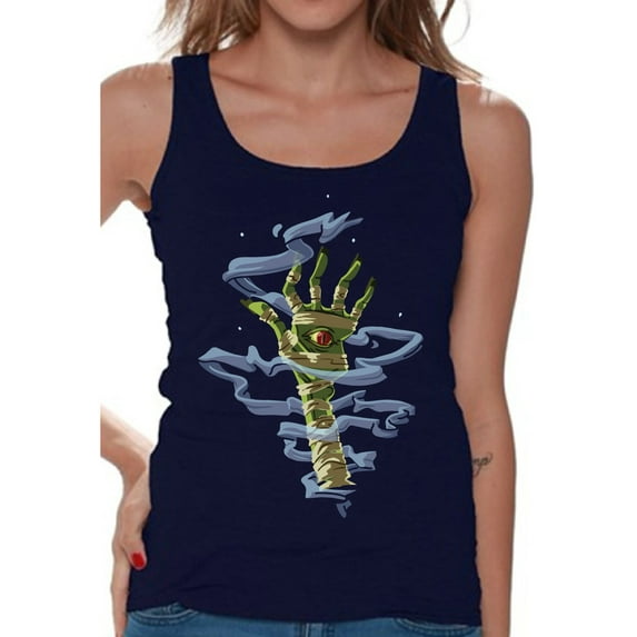 Awkward Styles Halloween Sleeveless Shirt Mummy Hand Tank Top for Women