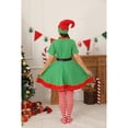 thumbnail image 5 of Adult Holiday Elf Costume, Women's Elf Outfit with Elf Dress, Hat, and Belt, Christmas Costume for Women, 5 of 9