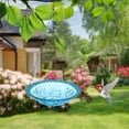 thumbnail image 1 of Baño de pájaros colgantes al aire libre Birder de pájaros Agua de agua resistente decorativa de gran capacidad decorativa Azul, 1 of 8