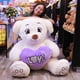 thumbnail image 5 of Oso Rechoncho PELUCHERIA LOVE con corazon morado, 5 of 5