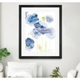 thumbnail image 2 of Giant Art 24x32 Delicate Poppies II Blue Matted and Framed in Multi-Color, 2 of 3