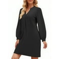 thumbnail image 5 of UVN Dresses for Women Long Sleeve V Neck Dress Fall Casual Midi Dress, 5 of 10