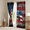 thumbnail image 4 of Feelyou Gamepad Lover Boys Black Out Curtains, Rustic Wooden Cabin Curtains Pack of 2 (42x63 Each), Retro American Flag Bedroom Curtains, Living Room Curtains Decor, 4 of 7