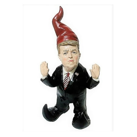 Homestyles President "GnomeDonald" the Look-A-Like Trump Gnome an American Commander-in-Chief Military Large Outdoor Garden Statue 15"H