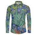thumbnail image 3 of Camisas con estampado abstracto en 3D para hombre, camisas casuales de manga larga con botones y corte regular, camisetas de playa para hombre, camisetas de gran tamaño, 3 of 5