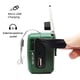 thumbnail image 3 of Radio con manivela solar, 1200mAh, USB, Radio de emergencia duradera para exteriores, alarma SOS para adultos, accesorios para exteriores, piezas, 3 of 7