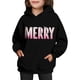 thumbnail image 4 of Sudadera con capucha para niñas y niños, sudadera de manga larga con cuello redondo y estampado de moda, jersey con bolsillo, sudadera de poliéster para niñas, 4 of 8