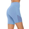 thumbnail image 5 of Yoga Pants Women High Waist Short Abdomen Control Training Running Durable Stretchy Comfortable Delicate Blue Pants Sizes XXL, 5 of 5