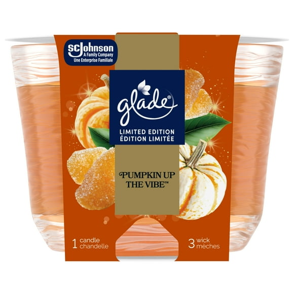 Glade® chandelle parfumée, Golden Pumpkin & Spice