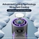thumbnail image 4 of Portable Air Cooling Turbo Fan 3600mAh 100 Wind Speeds Adjustable Outdoor Foldable Handheld Fan wit, 4 of 5