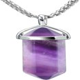 Beautiful Hexagonal Gemstone Crystal Pendant Necklace with Powerful