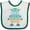 White and Green, variant on Inktastic Robot Science Tech Engineering Math Boys or Girls Baby Bib