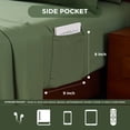 thumbnail image 2 of Regency Heights Twin Size Comforter Set – Green Striped Woven Bed in a Bag, 6-Piece Bedding set with Sheets, Machine Washable for All Seasons, 2 of 9