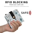 thumbnail image 4 of Small Wallet For Women Bifold Leather Pocket Coin Credit Card Holder With RFID Blocking Watercolor Gray Flower, 4 of 6