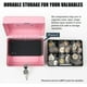 thumbnail image 4 of Caja de efectivo con bandeja para dinero, pequeña caja de seguridad con llave, cajón de efectivo, 5,91 "x 4,72" x 3,15 "Rosa pequeña, 4 of 5