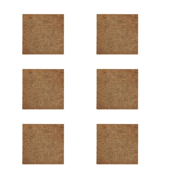 Decodeary 6Pcs Hen Bedding Mats Comfortable Multifunctional Nesting Mats Easy 30x30cm Clean to Brown 30x30cm