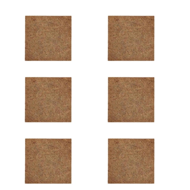 Decodeary 6Pcs Hen Bedding Mats Comfortable Multifunctional Nesting Mats Easy 30x30cm Clean to Brown 30x30cm
