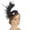 Black, variant on Elegant French Top Hat Hair Accessory Bride Bridal Headpiece Fascinator Weddings Party Headdress Black One Size