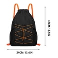thumbnail image 3 of Fmbmuo Waterproof Drawstring Gym Backpack , Outdoor Durable Adjustable String Bag , For Women Men Traveling Business Hiking Casual Gym, 3 of 5