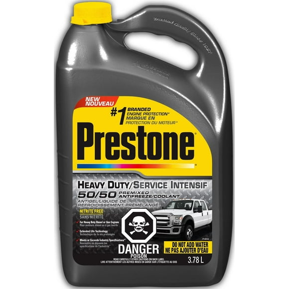 Prestone® Heavy Duty 50/50 Nitrite Free Extended Life Antifreeze Coolant, Prestone® Heavy Duty 50/50 Antifreeze Coolant