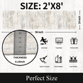 thumbnail image 3 of Runner Rugs for Hallway, 2x8 Washable Soft Non Slip Floor Rugs for Kitchen, Modern Mat for Living Room Bedroom Entryway Off-White & Blue, 3 of 7