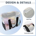 thumbnail image 4 of Large Capacity Handheld Storage Bag, Thickened Travel Organizer Bag for Picnic, Luggage & Clothing Radiant Pastel Marble Art, 4 of 7