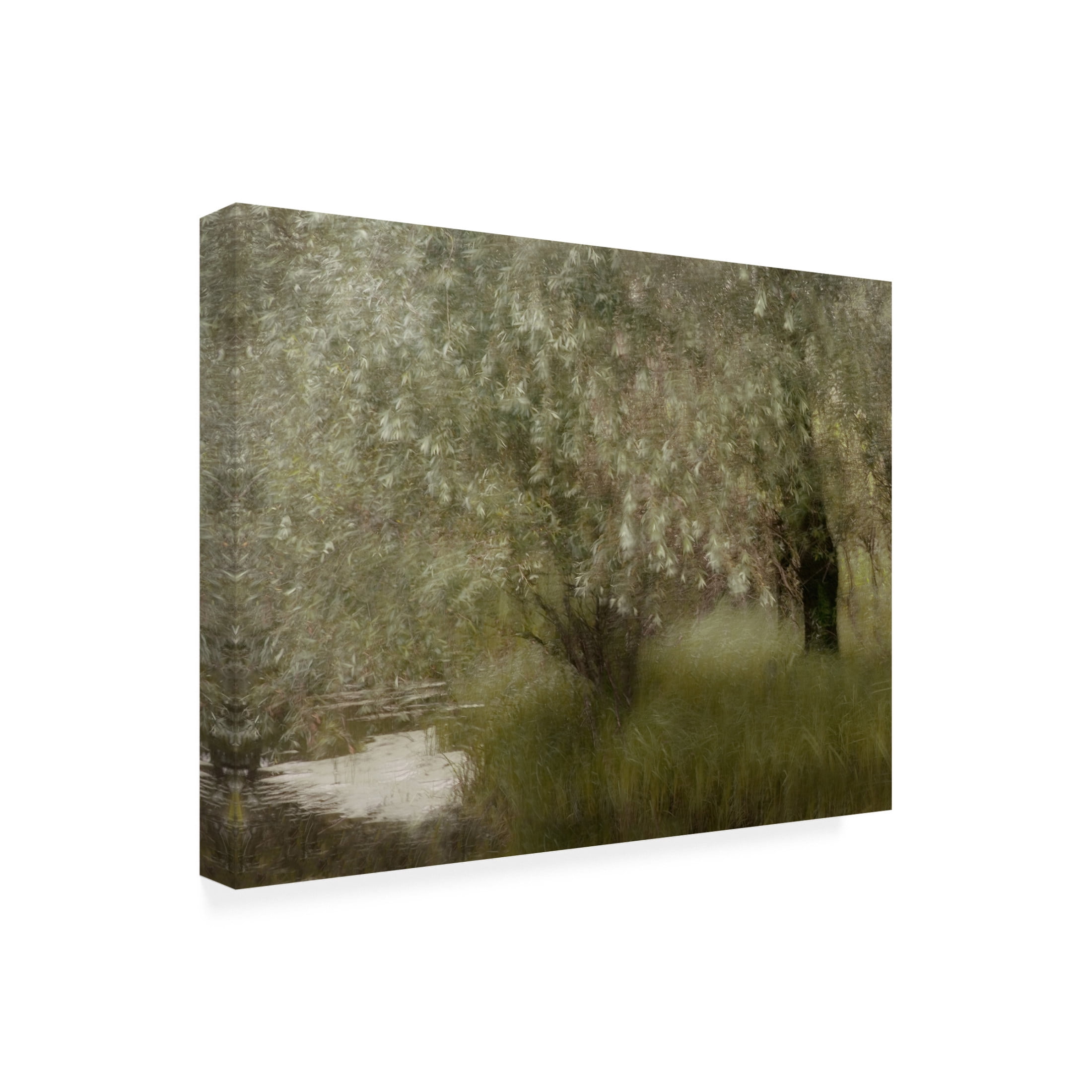 Canvas Wall Art - Delphine Devos 'At The Riverbank' Wall Art for Living Room, Bedroom, or Office Décor by Trademark Fine Art - 19 x 14 Inches