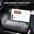 thumbnail image 3 of ATTACK SHARK R85 HE Wired Mechanical Gaming Keyboard Custom RGB Lightbox Rapid Trigger 8KHz Polling Rate 0.005mm RT Accuracy Hall Effect Magnetic Switch Driver for PC ,Black Gradient, 3 of 11