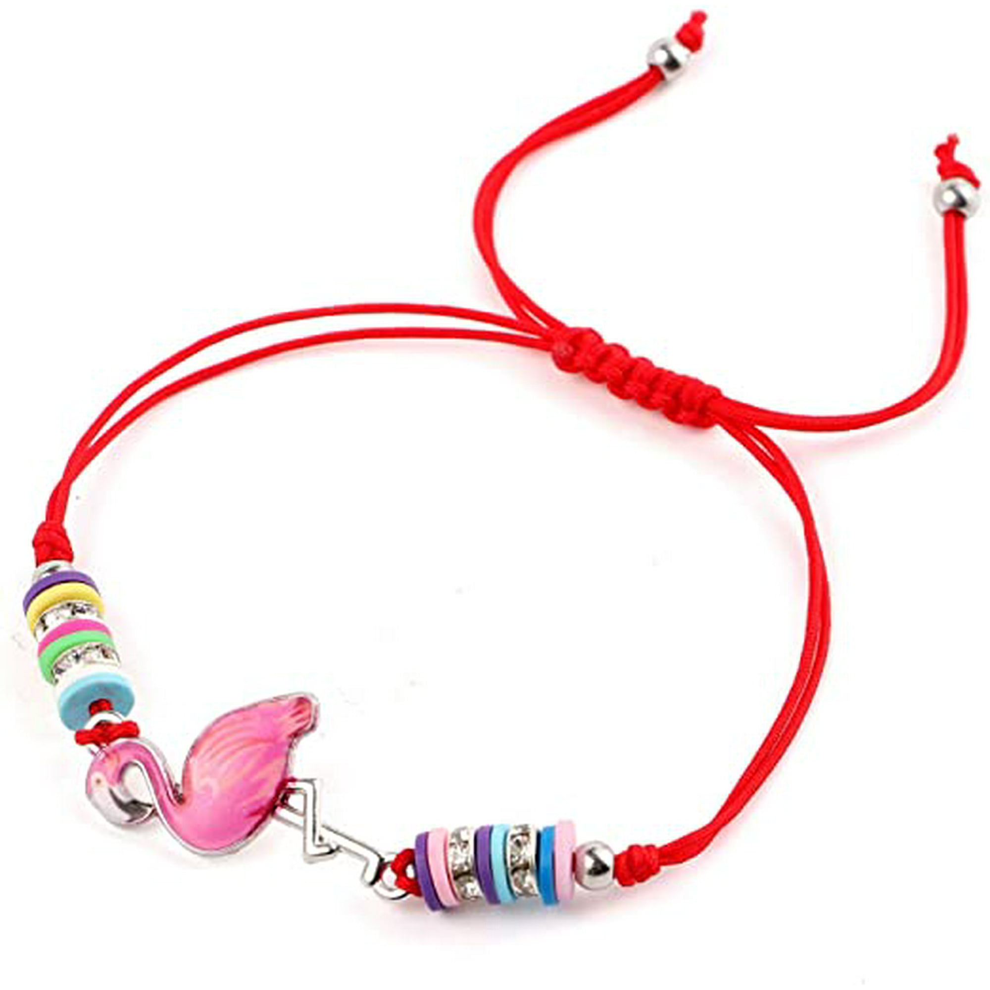 Diannasun 12 Pcs Kids Girls Women Bracelets Jewelry Animal Pendant Unicorn Owl Cute Women Bracelet Multicolor Rhinestone Woven Friendship Bracelets Fo