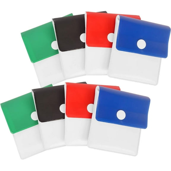 8 pcs Pocket Ashtray Pouch- Fireproof PVC-Odor free-Portable Compact- Assorted Color