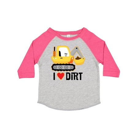 

Inktastic Construction Truck I Love Dirt Gift Toddler Boy or Toddler Girl T-Shirt
