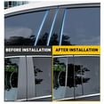 thumbnail image 4 of B Pillar Sticker, Sturdy Lightweight Wear Resistance Window Pillar Post Trim Anti Scratch 6pcs  Forte K3 Cerato 2009 To 2012, 4 of 8
