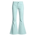 thumbnail image 5 of Girls Solid Casual Flare Leg Pants for Big Kids Mid Rise Full Length Back Pocket Stretch Fabric Everyday Bottoms, 5 of 8