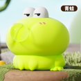 thumbnail image 3 of Hot-selling new stress-relieving toy: Kapibala sheep, penguin, snail, frog blowing bubbles, squishy toy, about 8cm long. Penguin blowing bubbles., 3 of 4