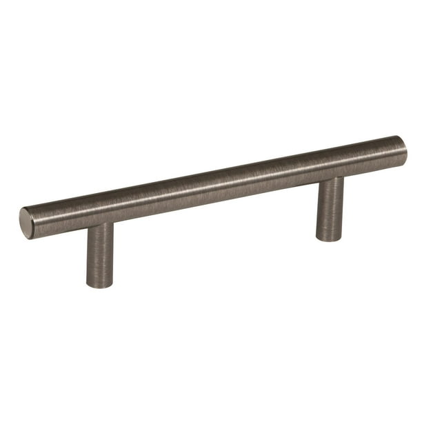 Bar Pulls 3 3 4 In 96 Mm Center To Center Gunmetal Cabinet Pull Walmart Com Walmart Com