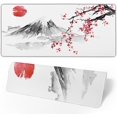 thumbnail image 5 of Cherry Blossom Sakura Gaming Mouse Pad 35.4×15.7inch with Stitched Edges Extended Waterproof Desk Pads Non-Slip Rubber Base Large Keyboard Mat Computer Gaming Mousepad for Work/Office/Home (Eight), 5 of 5