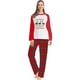 thumbnail image 3 of Pijamas a juego de Navidad para mujer, conjunto de pijamas verdes, Feliz Navidad, flocado, 3 of 4