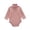 Pink, variant on TGPMGRZ Baby Turtleneck Bodysuit Long Sleeve Solid Ribbed Cotton Outfits for Baby Boys Girls 3-18 Months Pink 12-18 Months