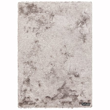 Artist Studio Collection Rug - Artist's Loom Bloom Collection Hand-Woven Solid Pattern Shag Rug
