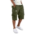 thumbnail image 2 of Dresfit Cargo Shorts for Men Below the Knee Drawstring Outdoor Shorts Sumemr 2026 Loose Athletic Tennis Shorts Big and Tall Breathable Carpenter Pants Army Green S, 2 of 6